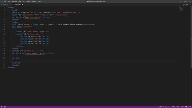 Auto Format Phone Number with SINGLE JavaScript sentence | Cleave.js Tutorial смотреть онлайн