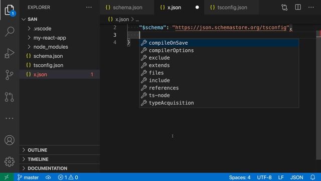 VS Code tips — JSON schemas for IntelliSense смотреть онлайн