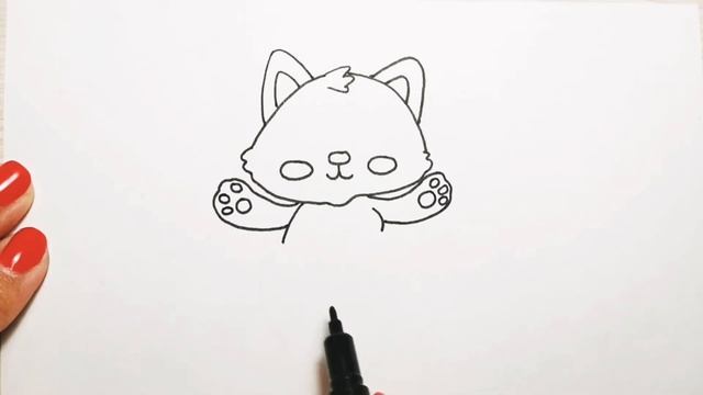 Как нарисовать кошку/рисунок русалка/кошка-русалка//How to draw a cat/picture of a mermaid/ смотреть онлайн
