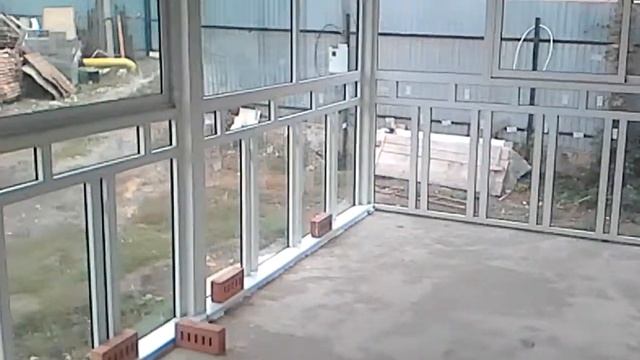 Остекление тамбура алюминием смотреть онлайн
