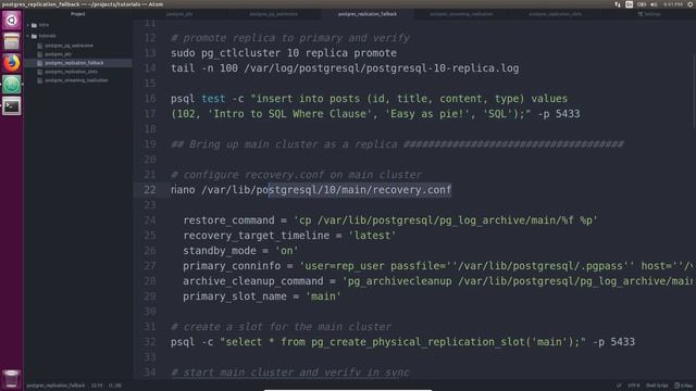 PostgreSQL Replication with Easy Failback смотреть онлайн