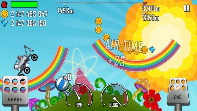 Hill Climb Racing - Gameplay Walkthrough Moon Lander - RAINBOW | Gameplay Longplay | GM 01 | смотреть онлайн