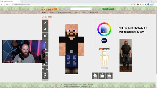 How to Customize Your Minecraft Skin - I Put Myself Into Minecraft - Java Edition 1.16.1 смотреть онлайн