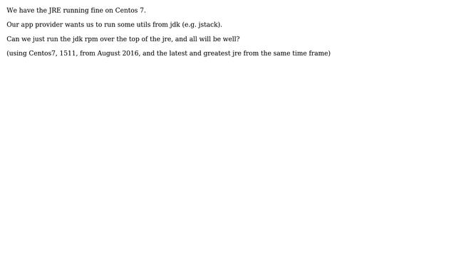 DevOps & SysAdmins: Centos: OK to install JDK over the JRE? смотреть онлайн