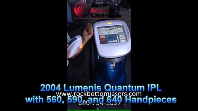 2004 Lumenis Quantum SR IPL with SR560, SR590, and SR640 Handpieces смотреть онлайн