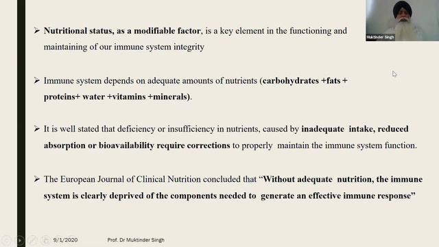 9th Expert Talk on “How to Live with Corona Virus” by Dr Mukhtinder Singh,1st September