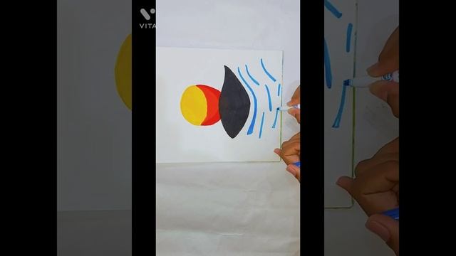 Sunset drawing with twin tip pens || Very easy || By - Smart Creative смотреть онлайн