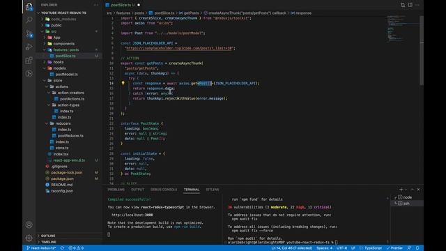 Redux Toolkit, Typescript, CreateAsyncThunk and React. смотреть онлайн