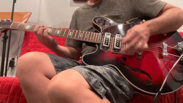 1960’s Conrad 3 Pickup Hollowbody Electric Guitar Redburst Matsumoku Japan MIJ Rare Lyle Univox смотреть онлайн