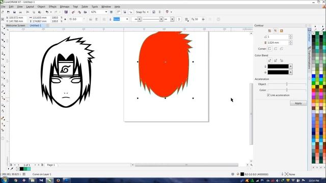 SASUKE SPEED ART VECTOR (NARUTO) COREL DRAW X7 смотреть онлайн