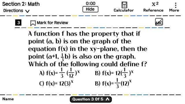 Digital SAT Passport to advanced math Practice Test1. смотреть онлайн