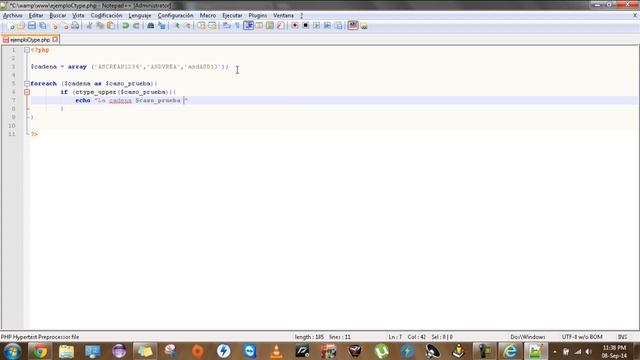 ejemplo funcion Ctype_upper php смотреть онлайн