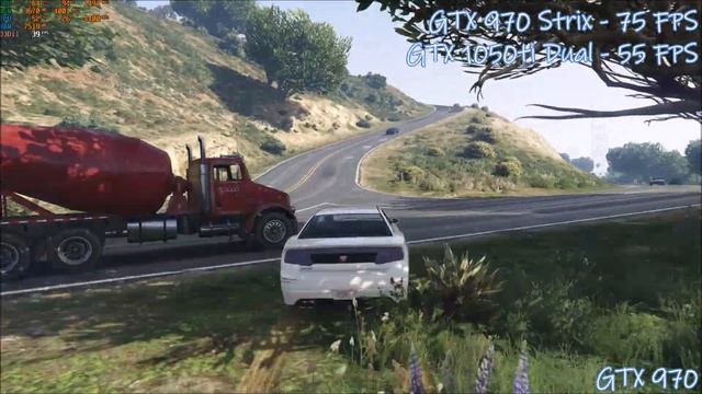 GTX 970 Strix vs GTX 1050ti Dual | Grand Theft Auto V смотреть онлайн