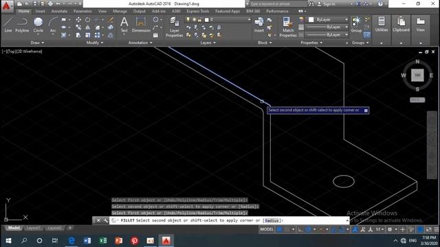 Autocad tutorial Isometric exercise for beginner смотреть онлайн