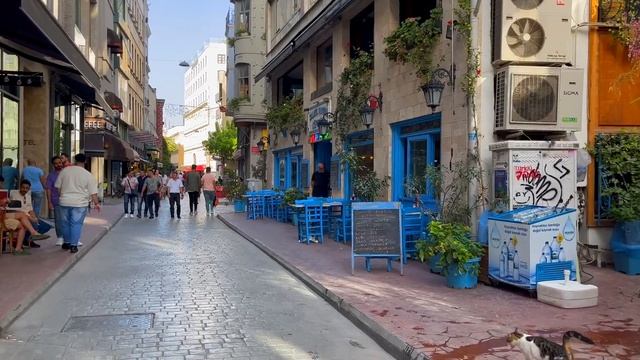 Karakoy Istanbul 2022 18 September Walking Tour|4k UHD 60fps смотреть онлайн