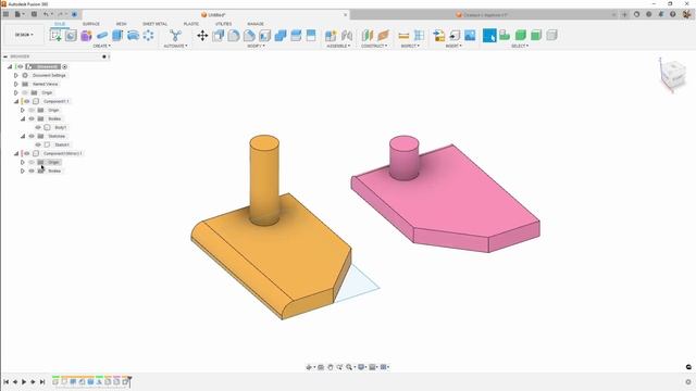 Симметричные детали во #fusion360 смотреть онлайн