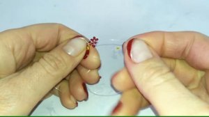 Крестик из бисера / туториал крест из бисера