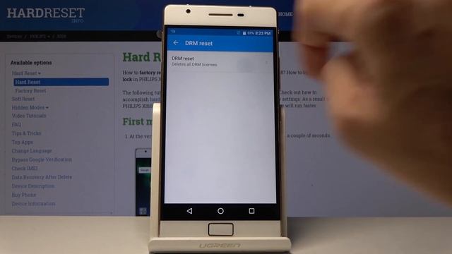 How to Delete All DRM Data on Philips X818 - DRM Licences смотреть онлайн
