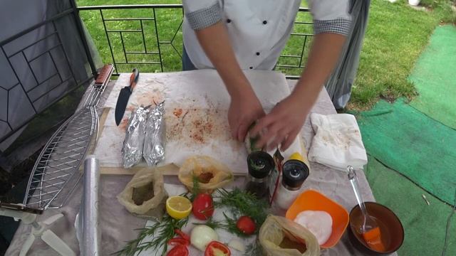 Скумбрия на углях.