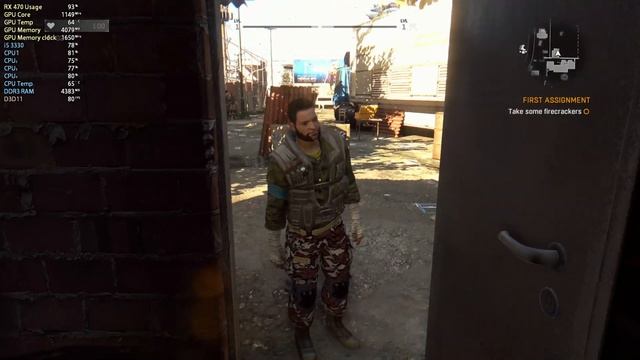 Dying Light - RX 470 - i5 3330 - FPS Test смотреть онлайн