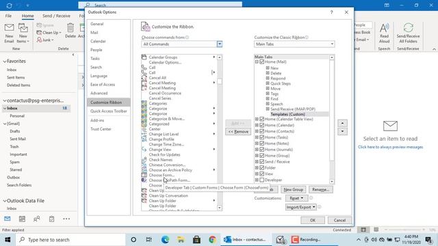 How to Add Shortcut for Email Templates folder in Outlook Ribbon - Office 365 смотреть онлайн