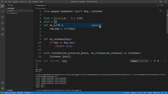 Creating Keylogger With Python ✔?? | Spyware Part-1 ?? смотреть онлайн