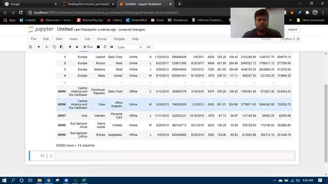 Working on .CSV files with pandas library of python смотреть онлайн