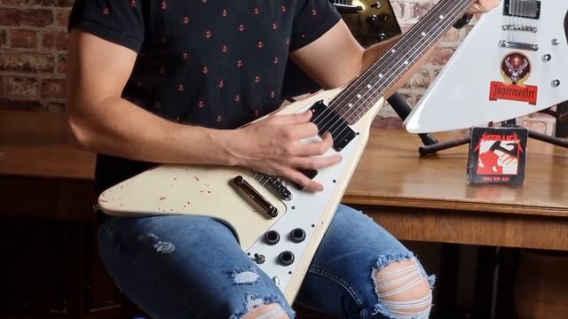 James Hetfield Electra Flying V replica by Krupi Guitars Demo смотреть онлайн