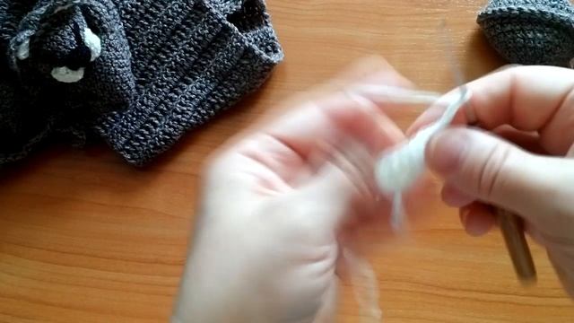 №15 Шарф "Спящий кот" (1 ч.) Вязание крючком. смотреть онлайн