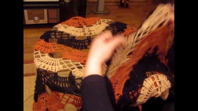 МК. Шаль крючком из мохера. смотреть онлайн