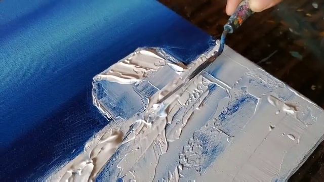 Winter / Landscape Painting Demo / Acrylics / Easy and Relaxing / Daily Art Therapy / Day #0297 смотреть онлайн