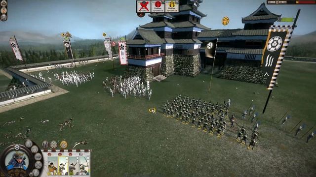 Захват Киото. Shogun 2 Total war. Тёсокабэ. Война со всеми. Только стрелковые юниты.#6 смотреть онлайн