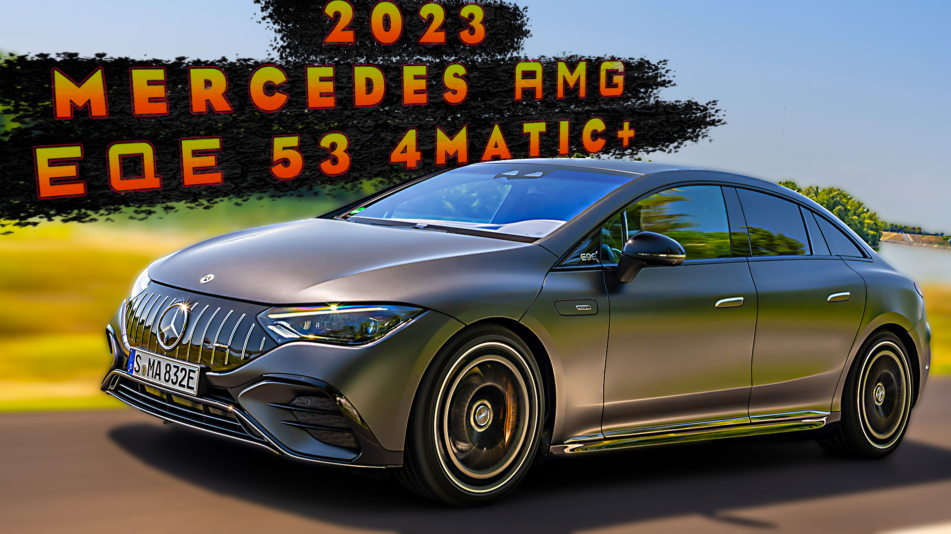 2023 Mercedes‑AMG EQE 53 4MATIC+ Сцены вождения! смотреть онлайн