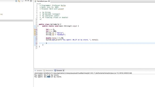 01 13 Formatting with Printf смотреть онлайн