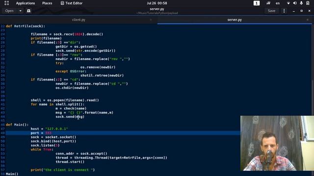 clientدورة برنامج التحكم بالاجهزة بلغة البايثون معرفة انواع الملفات وارسالها الى الدرس15 смотреть онлайн