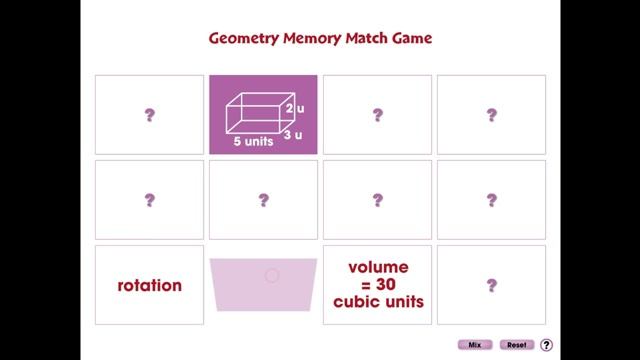 CC7307 Geometry Gr. 3-5: Memory Match Game Mini смотреть онлайн
