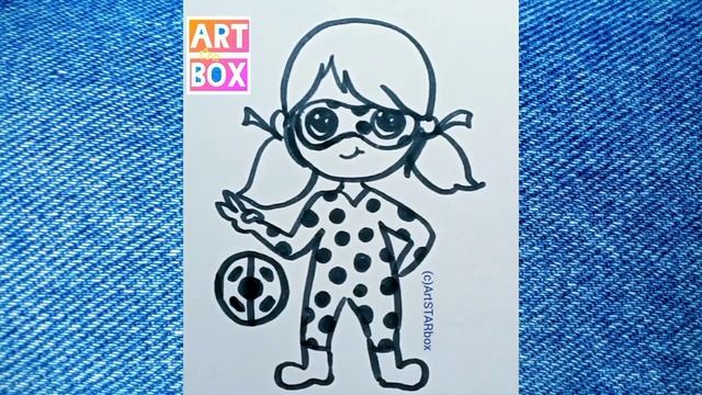 Леди баг рисуем маркерами. Drawing lady bag by markers смотреть онлайн