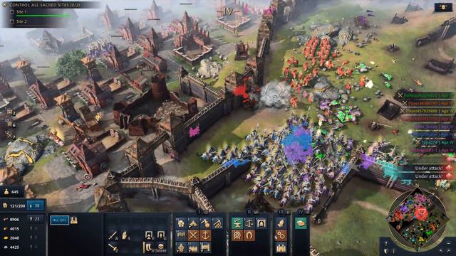 Age of Empires 4 - 4v4 TITANIC SIEGE | Multiplayer Gameplay смотреть онлайн