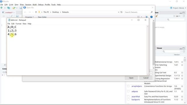 Reading Data in R From a Delimiter File (#R, #RStudio #DataScience #Delimiter) смотреть онлайн