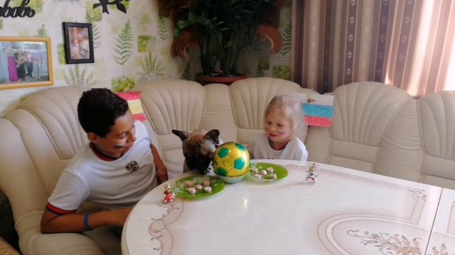 Кто победит Россия или Испания, мой пёс делает прогноз на матч 1/8 финала