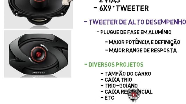 Alto Falante 6x9 Pioneer TS-6900PRO 100 rms Coaxial 2 vias! смотреть онлайн