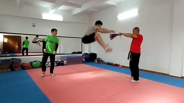 Удары ногами тхэквондо, отработка комбинаций. смотреть онлайн