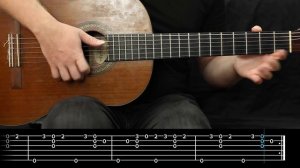 Demis Roussos From Souvenirs to Souvenirs acoustic guitar cover, fingerstyle tutorial tabs