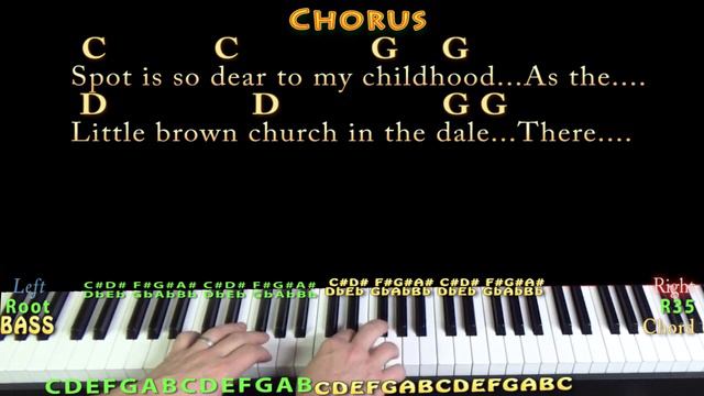 Church in the Wildwood (Traditional) Piano Cover Lesson in G with Chords/Lyrics - Country смотреть онлайн