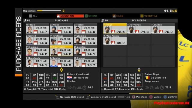 Tour De France 2014 - PS4 - Pro Team Mode - Part 7 - Season 2 Buying riders смотреть онлайн
