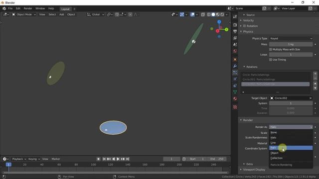 Convert particles to mesh in Blender смотреть онлайн