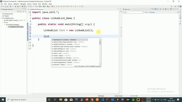 LinkedList_1 in Collection | Java смотреть онлайн