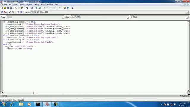 Oracle forms developing part 14.avi смотреть онлайн