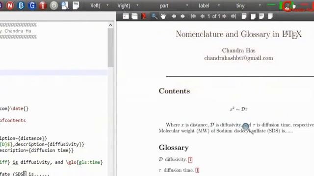 Nomenclature and Glossary in LaTeX (Latex Basic Tutorial-15) смотреть онлайн