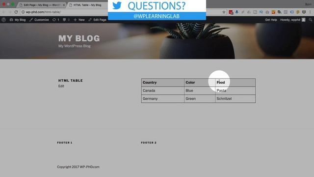 Build HTML Tables In WordPress | WP Learning Lab смотреть онлайн